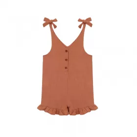 Bow Romper-Orange