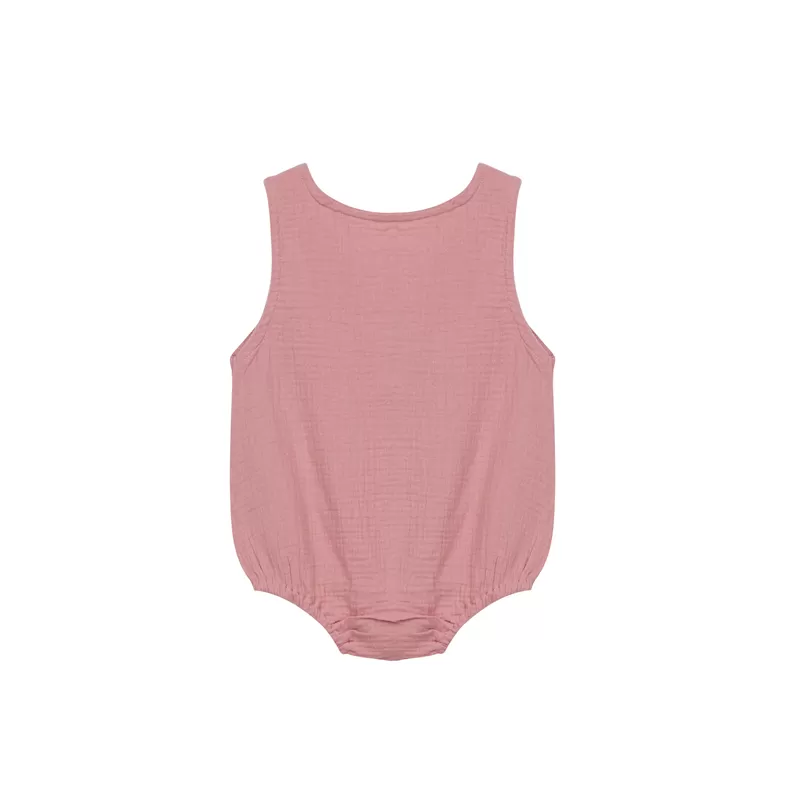 Organic Cotton Bodysuit-Pink