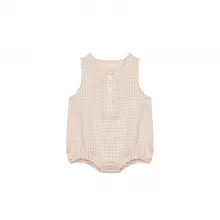 Gingham Muslin Romper