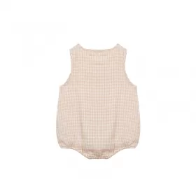 Gingham Muslin Romper