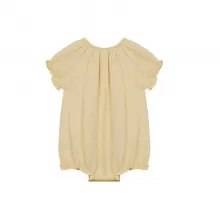 Double Gauze Rompers-Cream