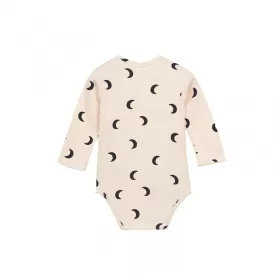 Printed Longsleeve Bodysuit-Moon