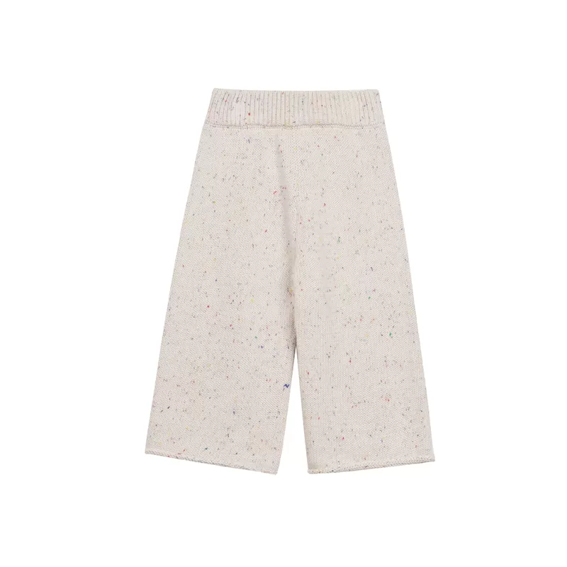 Speckled Cotton Trousers