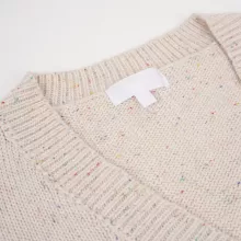 Speckled Cotton Cardigan