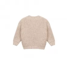 Speckled Cotton Sweater-Khaki