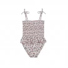 LIGHT-COLORED FLORAL SWIMSUIT