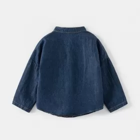 Denim shirt-long sleeves